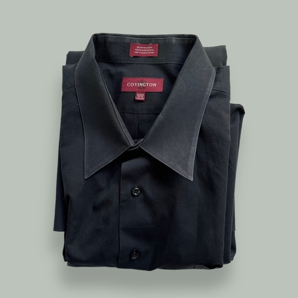 Covington Black Button Down Dress Casual Shirt - Picture 16 of 16